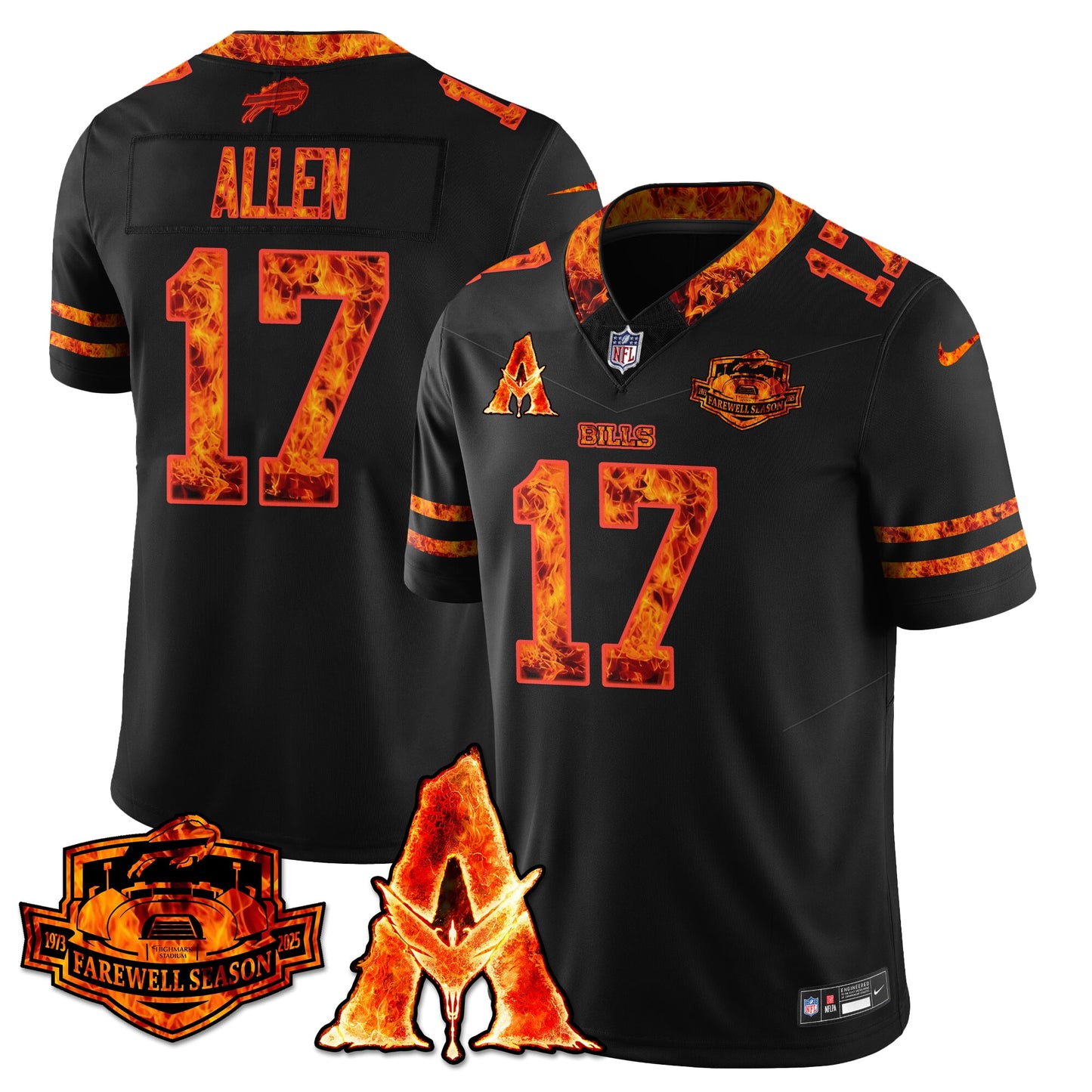 BUF x Avatar 3 Fire and Ash Jersey - Stitched