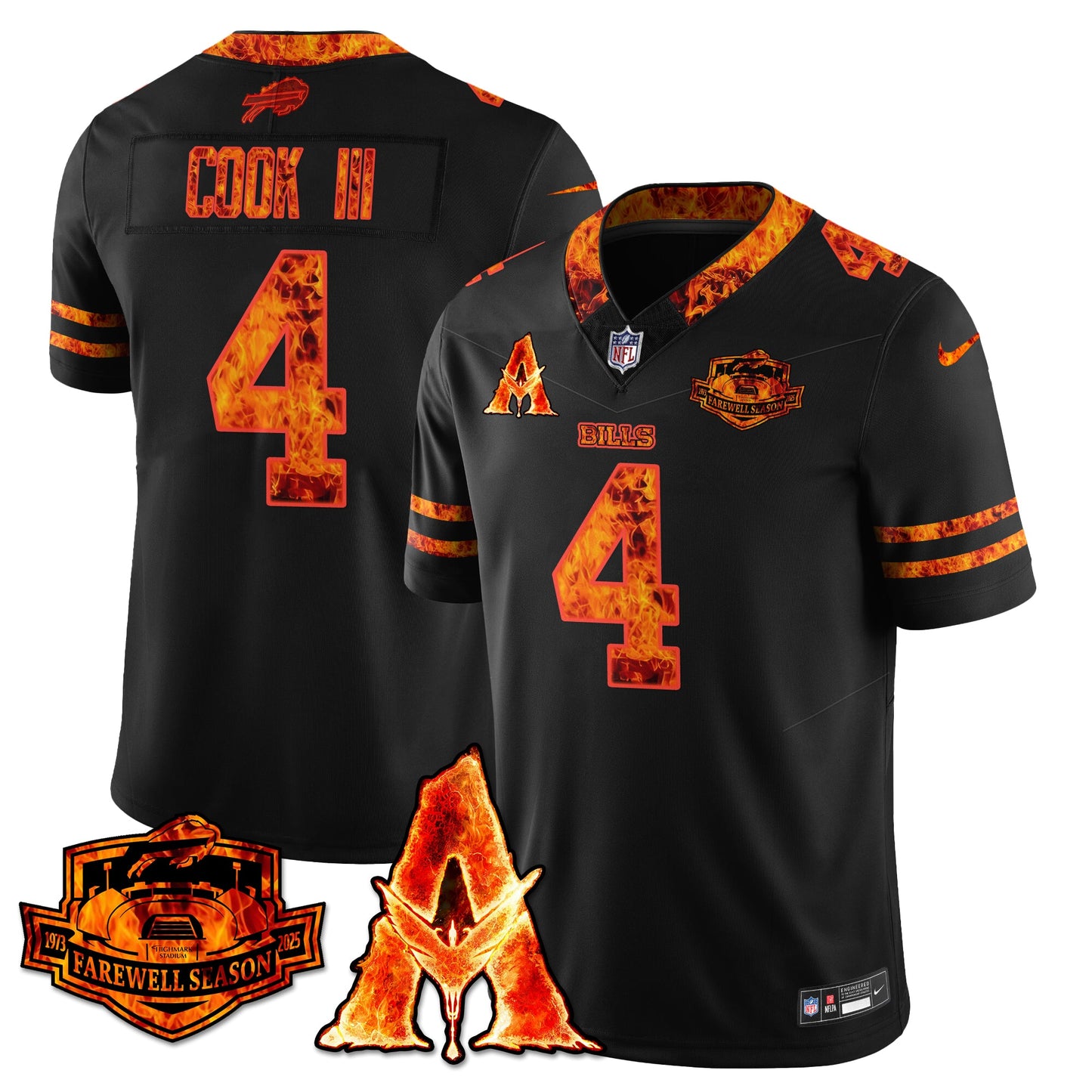 BUF x Avatar 3 Fire and Ash Jersey - Stitched