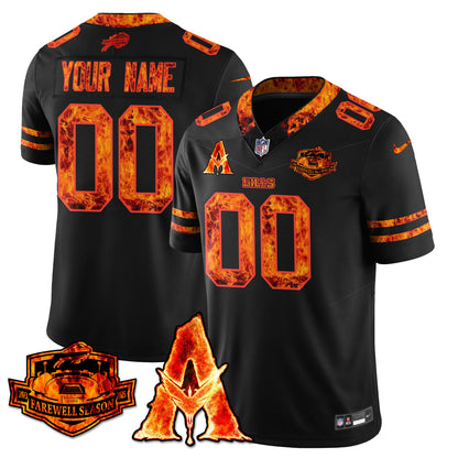 BUF x Avatar 3 Fire and Ash Custom Jersey - Stitched