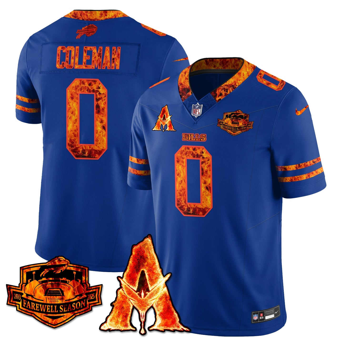 BUF x Avatar 3 Fire and Ash Jersey - Stitched