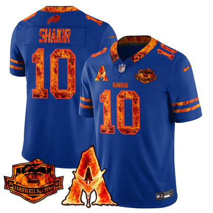 BUF x Avatar 3 Fire and Ash Custom Jersey - Stitched