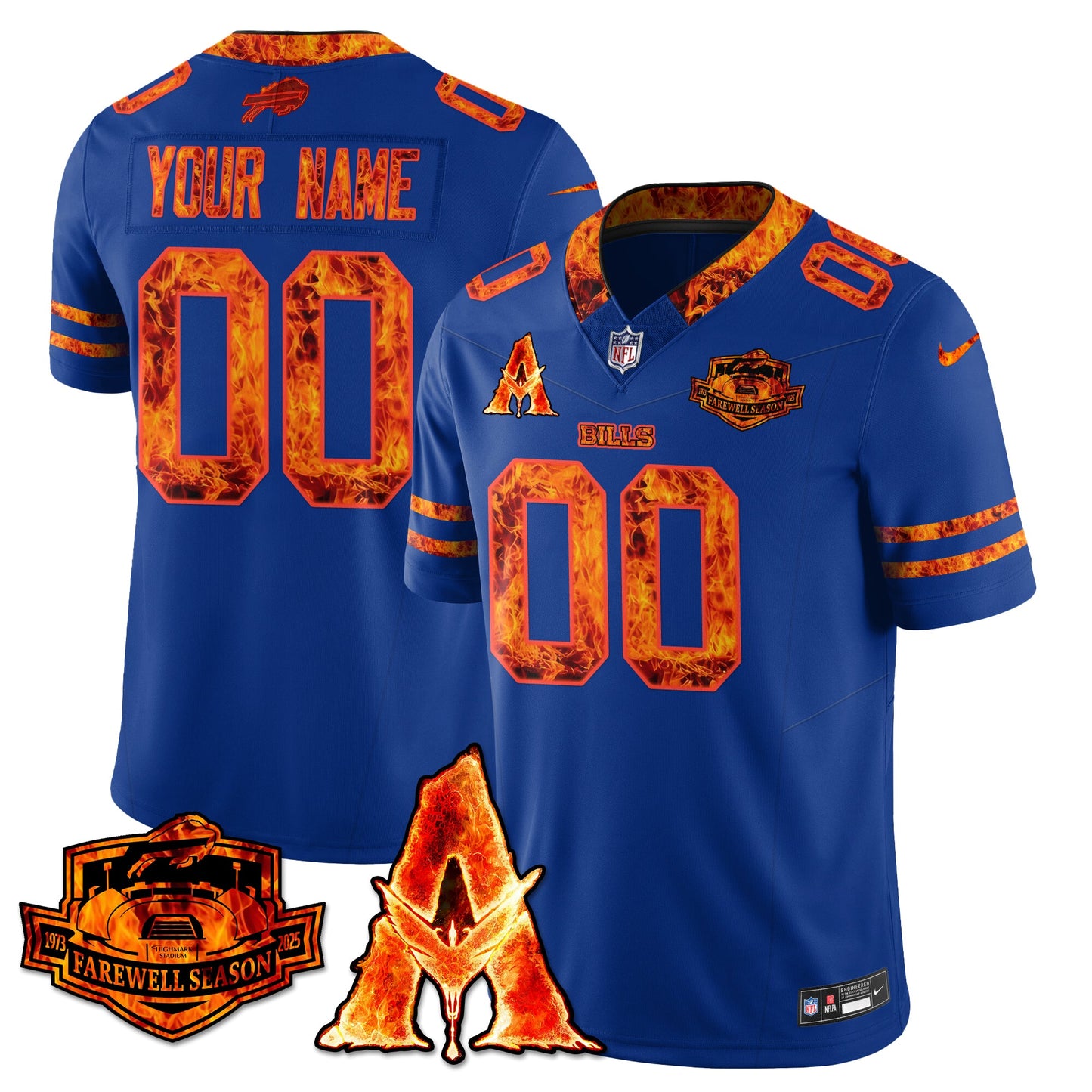 BUF x Avatar 3 Fire and Ash Jersey - Stitched