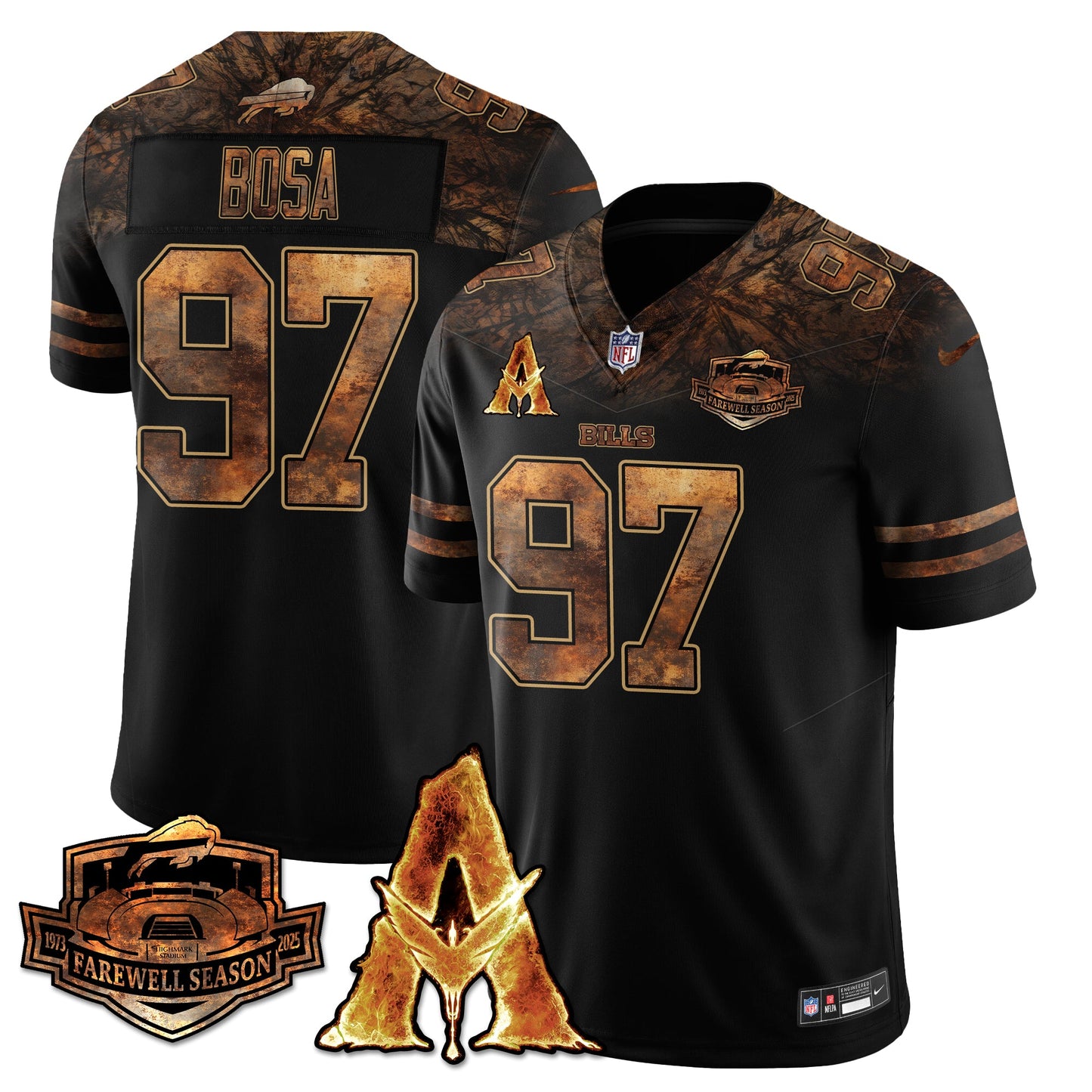 BUF x Avatar 3 Fire and Ash Jersey V2 - Stitched