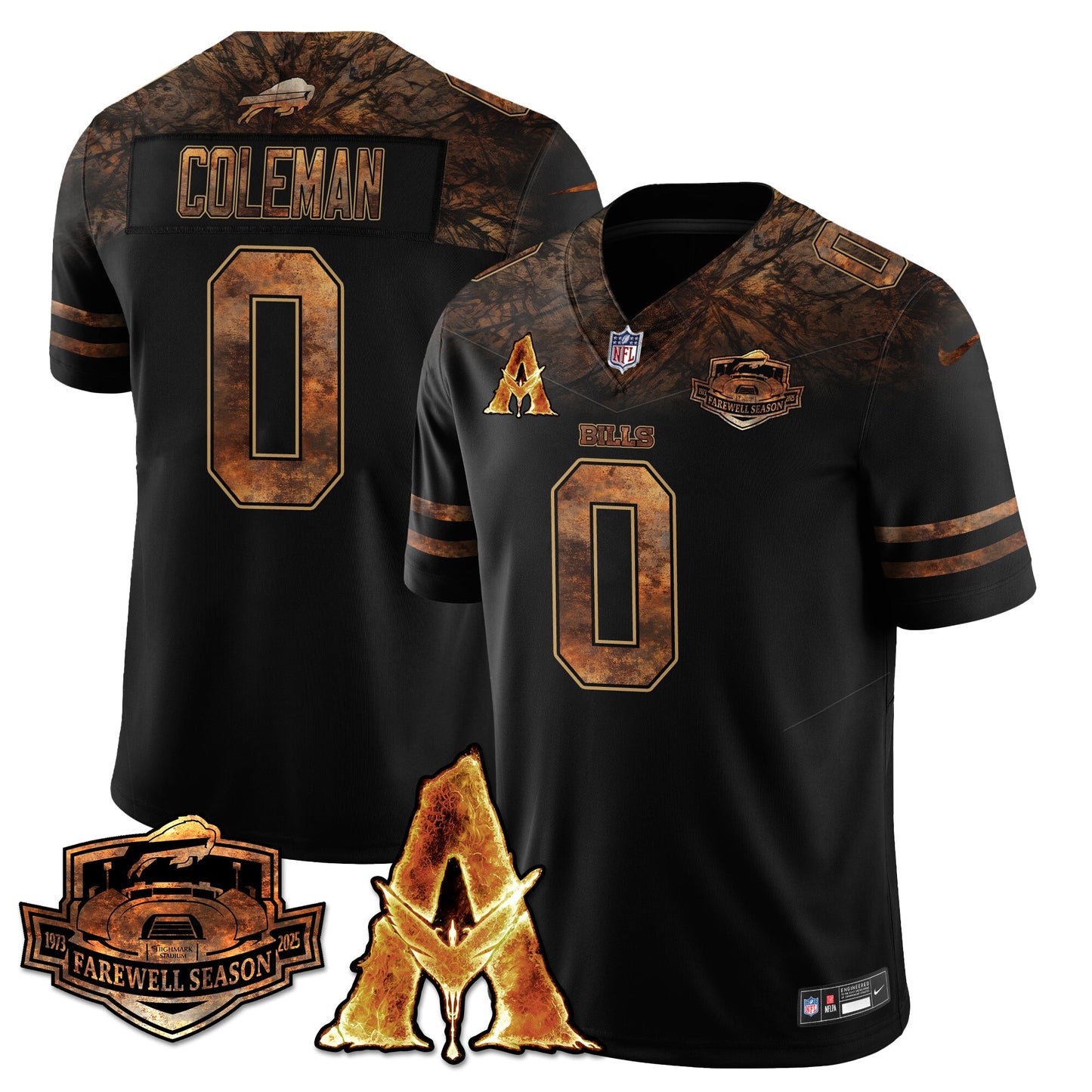 BUF x Avatar 3 Fire and Ash Jersey V2 - Stitched