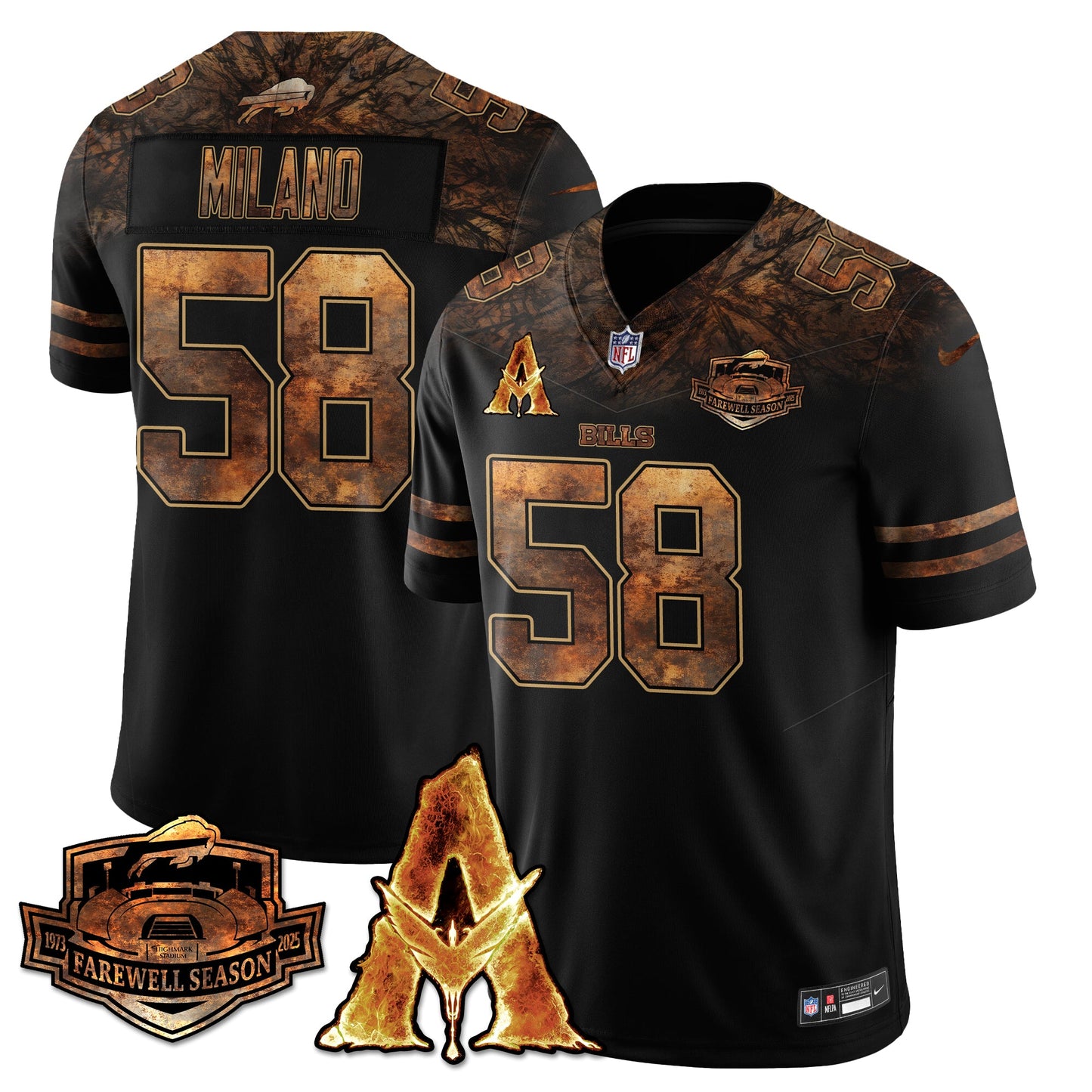 BUF x Avatar 3 Fire and Ash Jersey V2 - Stitched