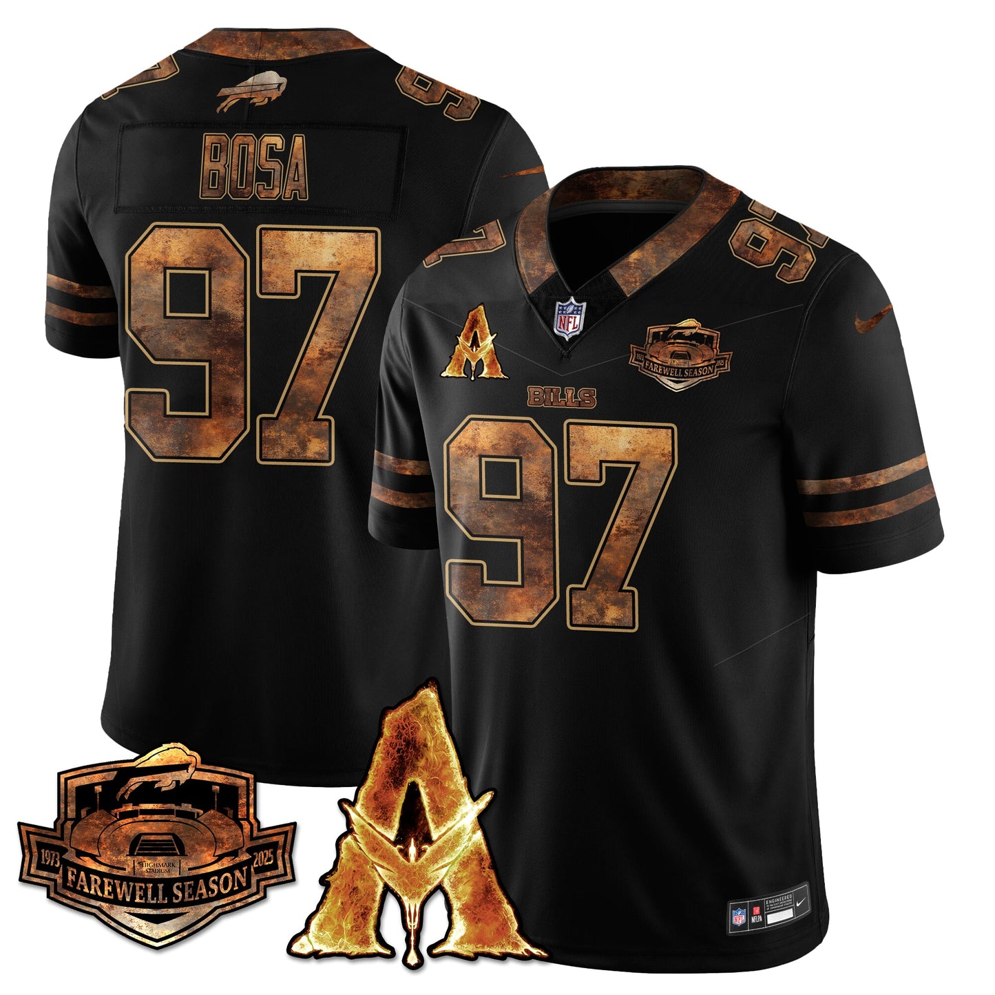 BUF x Avatar 3 Fire and Ash Jersey V2 - Stitched