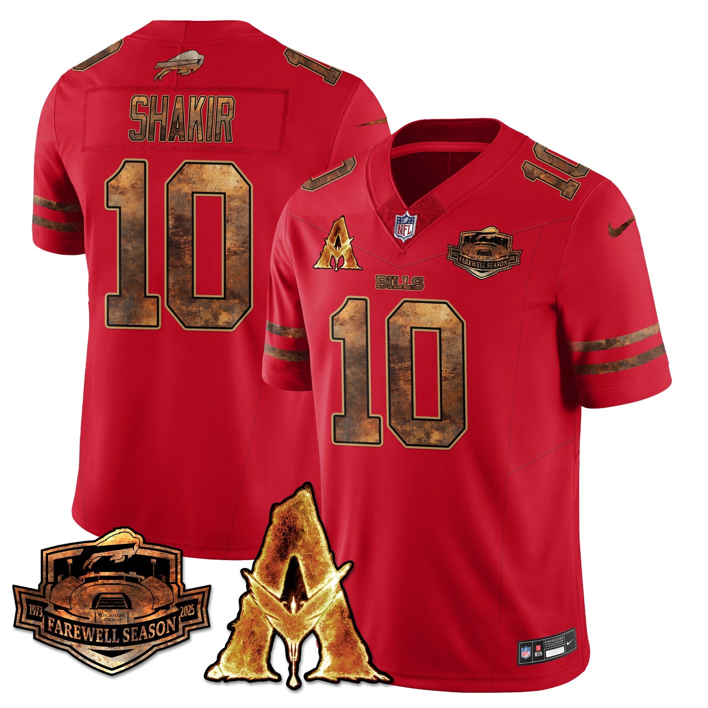 BUF x Avatar 3 Fire and Ash Jersey V2 - Stitched