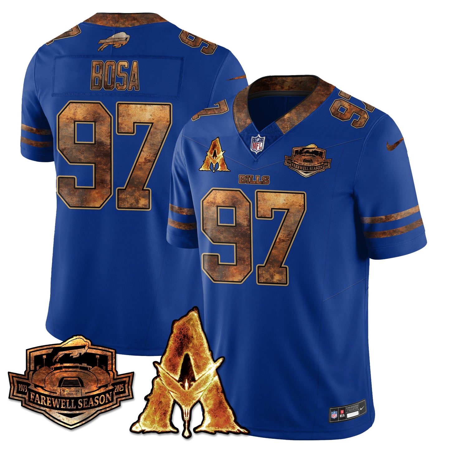 BUF x Avatar 3 Fire and Ash Jersey V2 - Stitched