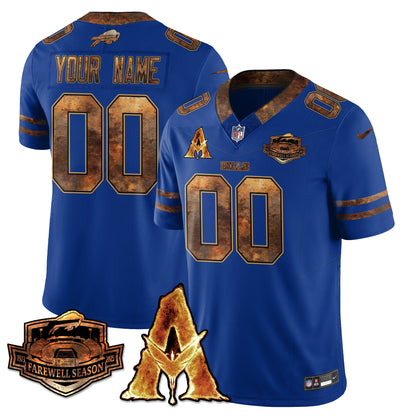 BUF x Avatar 3 Fire and Ash Custom Jersey V2 - Stitched