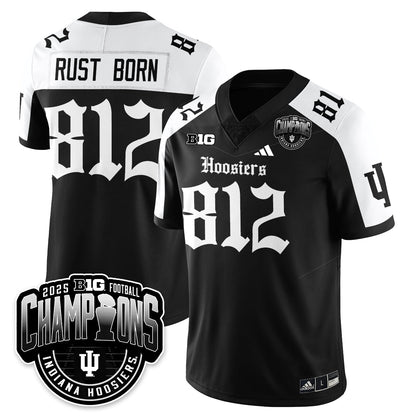 Indiana Hoosiers Gothic Vapor Limited Football Jersey - Big 10 Champions - All Stitched