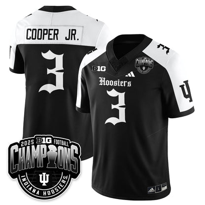 Indiana Hoosiers Gothic Vapor Limited Football Jersey - Big 10 Champions - All Stitched