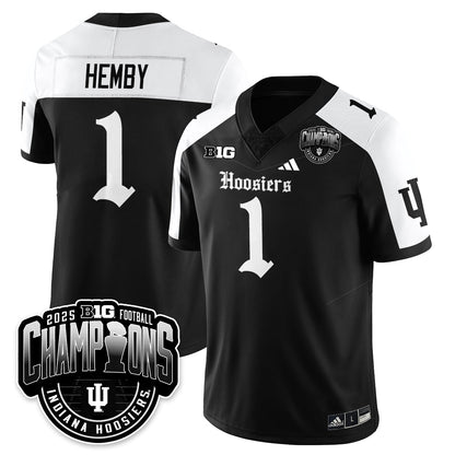 Indiana Hoosiers Gothic Vapor Limited Football Jersey - Big 10 Champions - All Stitched