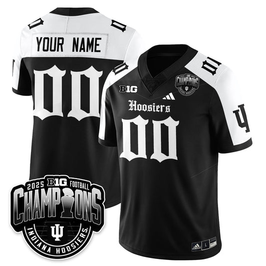 Indiana Hoosiers Gothic Vapor Limited Football Custom Jersey - Big 10 Champions - All Stitched