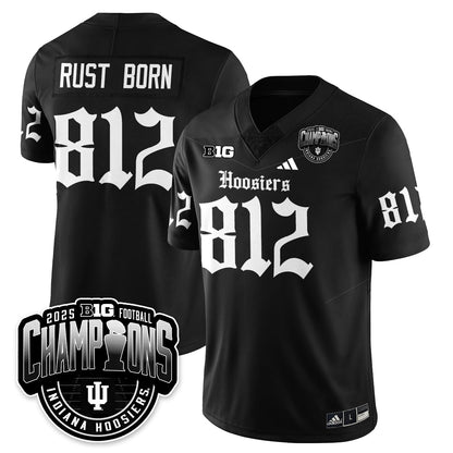 Indiana Hoosiers Gothic Vapor Limited Football Jersey - Big 10 Champions - All Stitched