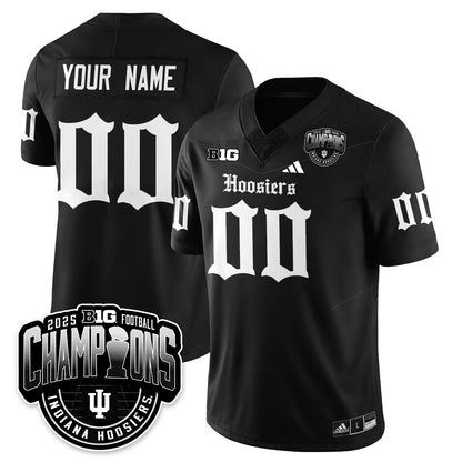 Indiana Hoosiers Gothic Vapor Limited Football Jersey - Big 10 Champions - All Stitched