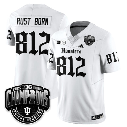 Indiana Hoosiers Gothic Vapor Limited Football Jersey - Big 10 Champions - All Stitched