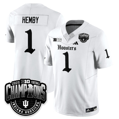 Indiana Hoosiers Gothic Vapor Limited Football Jersey - Big 10 Champions - All Stitched