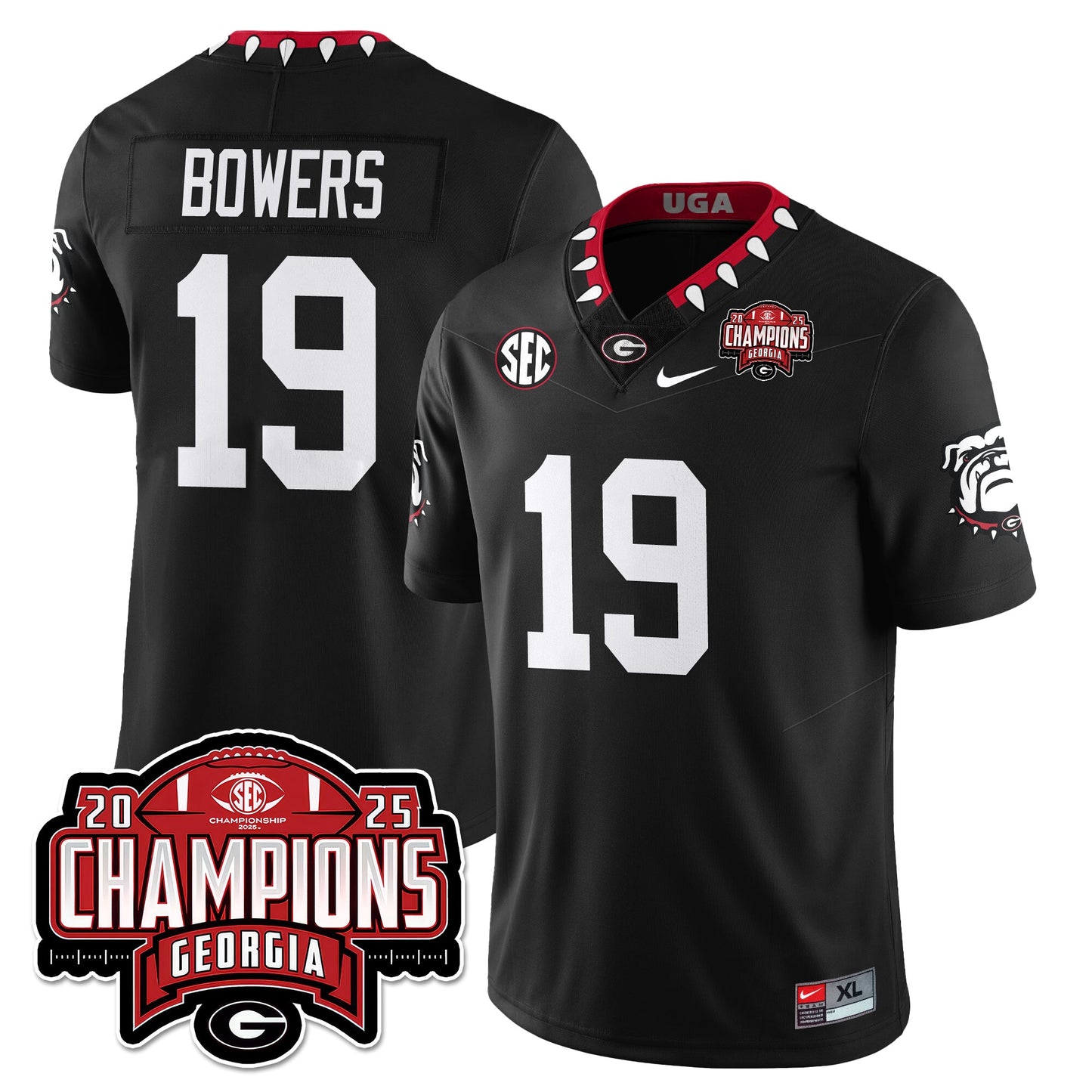 UGA Vapor Limited Jersey - SEC Football Champions - All Stitched