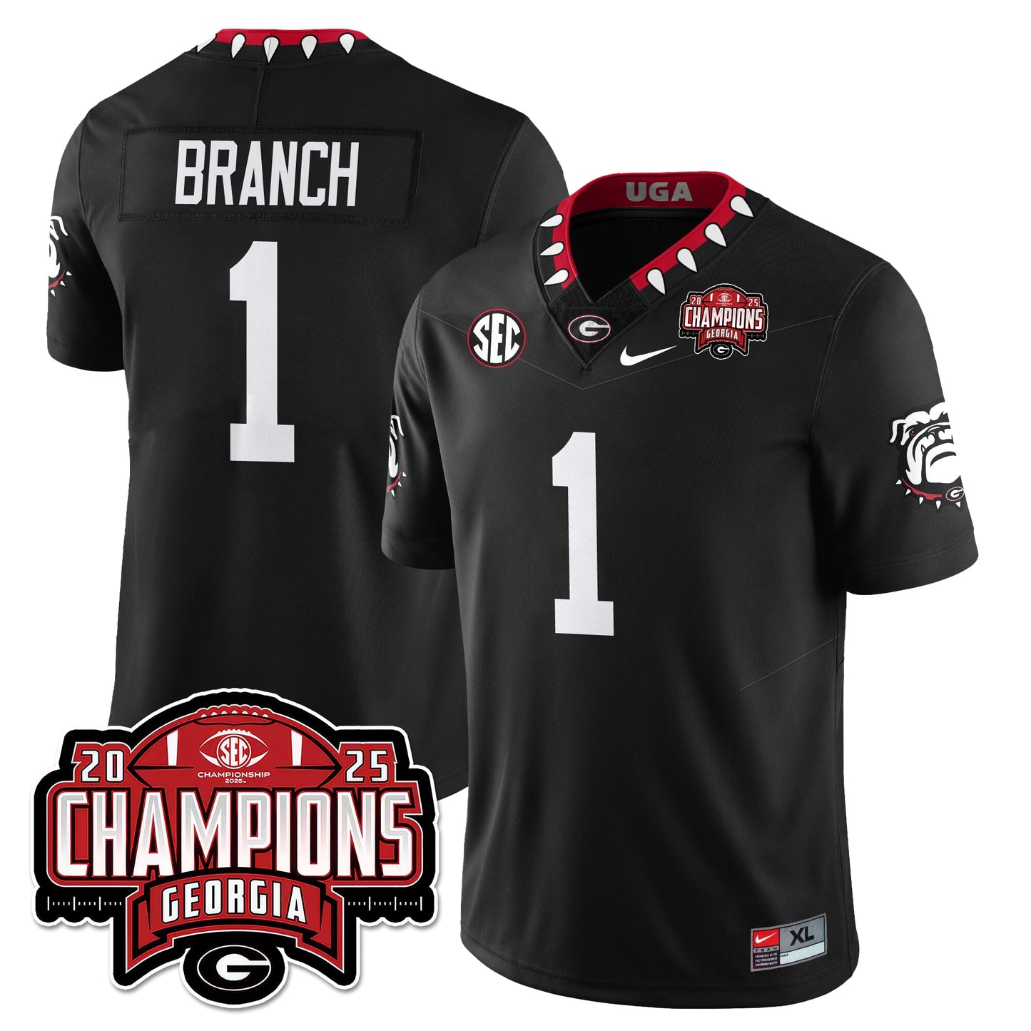UGA Vapor Limited Jersey - SEC Football Champions - All Stitched