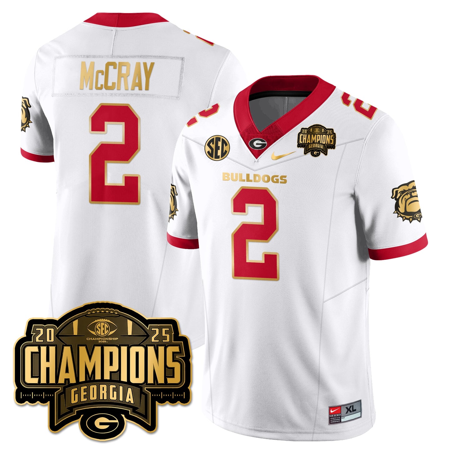 UGA Vapor Limited Jersey - SEC Football Champions - All Stitched