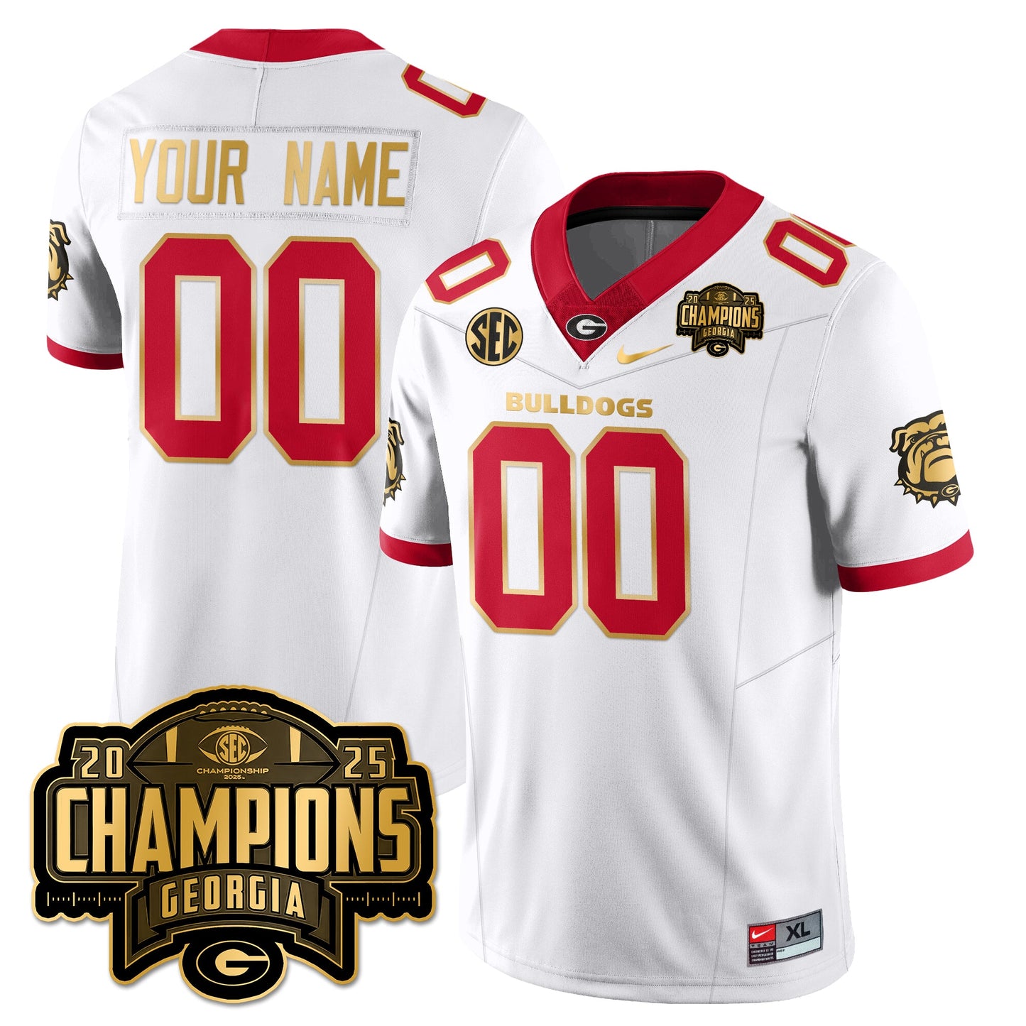 UGA Vapor Limited Jersey - SEC Football Champions - All Stitched