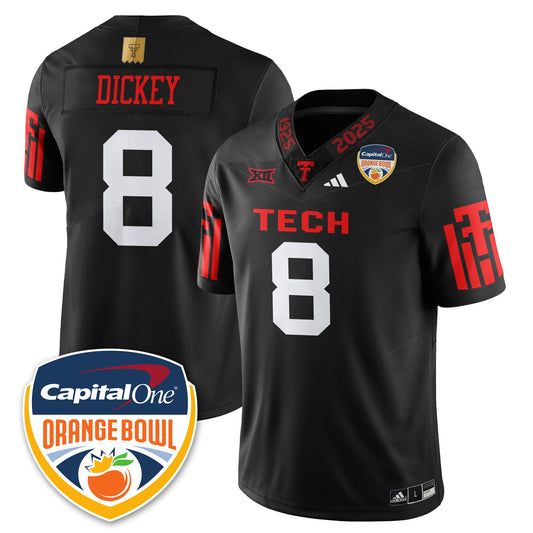 TTU Vapor Limited Football Jersey - Orange Bowl - All Stitched