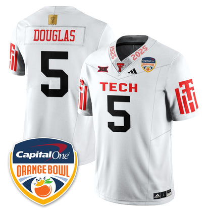TTU Vapor Limited Football Jersey - Orange Bowl - Stitched
