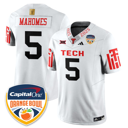 TTU Vapor Limited Football Jersey - Orange Bowl - Stitched