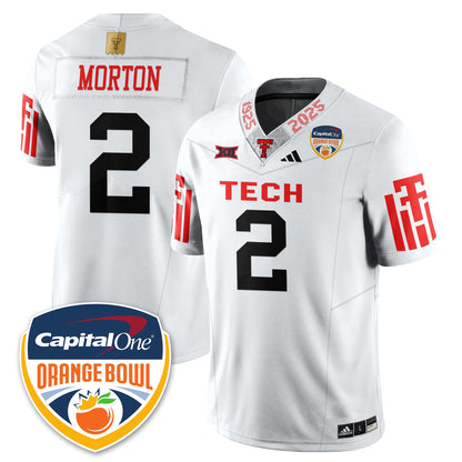 TTU Vapor Limited Football Jersey - Orange Bowl - Stitched