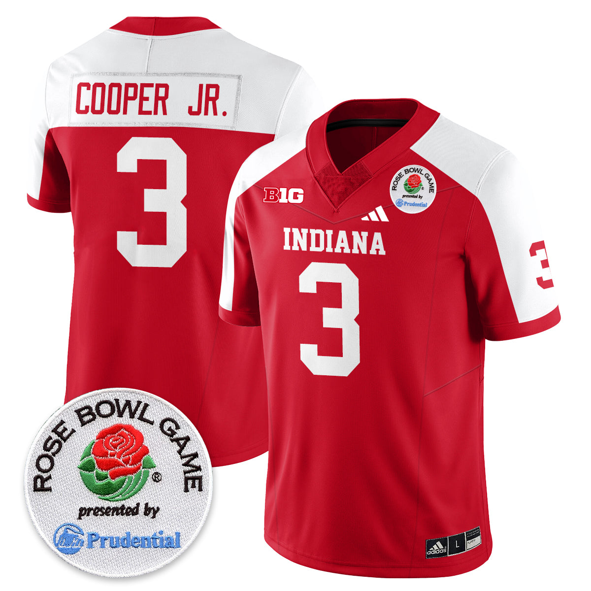 Indiana Hoosiers Vapor Limited Football Jersey - Rose Bowl - All Stitched