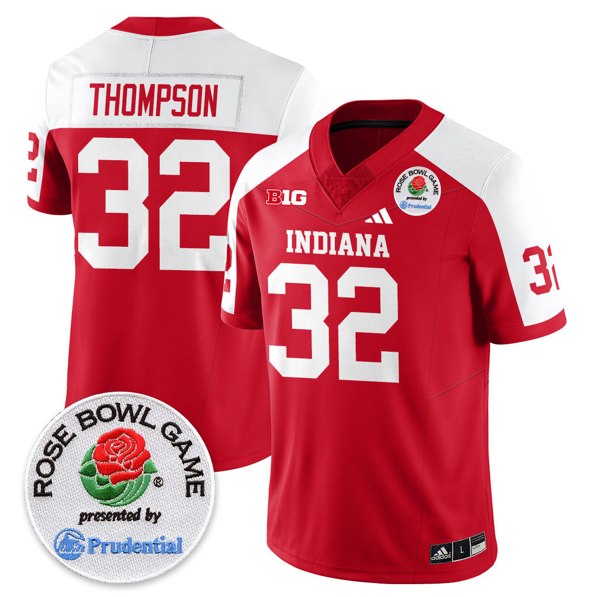 Indiana Hoosiers Vapor Limited Football Jersey - Rose Bowl - All Stitched