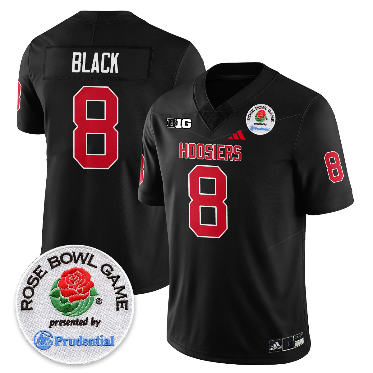 Indiana Hoosiers Vapor Limited Football Jersey - Rose Bowl - All Stitched