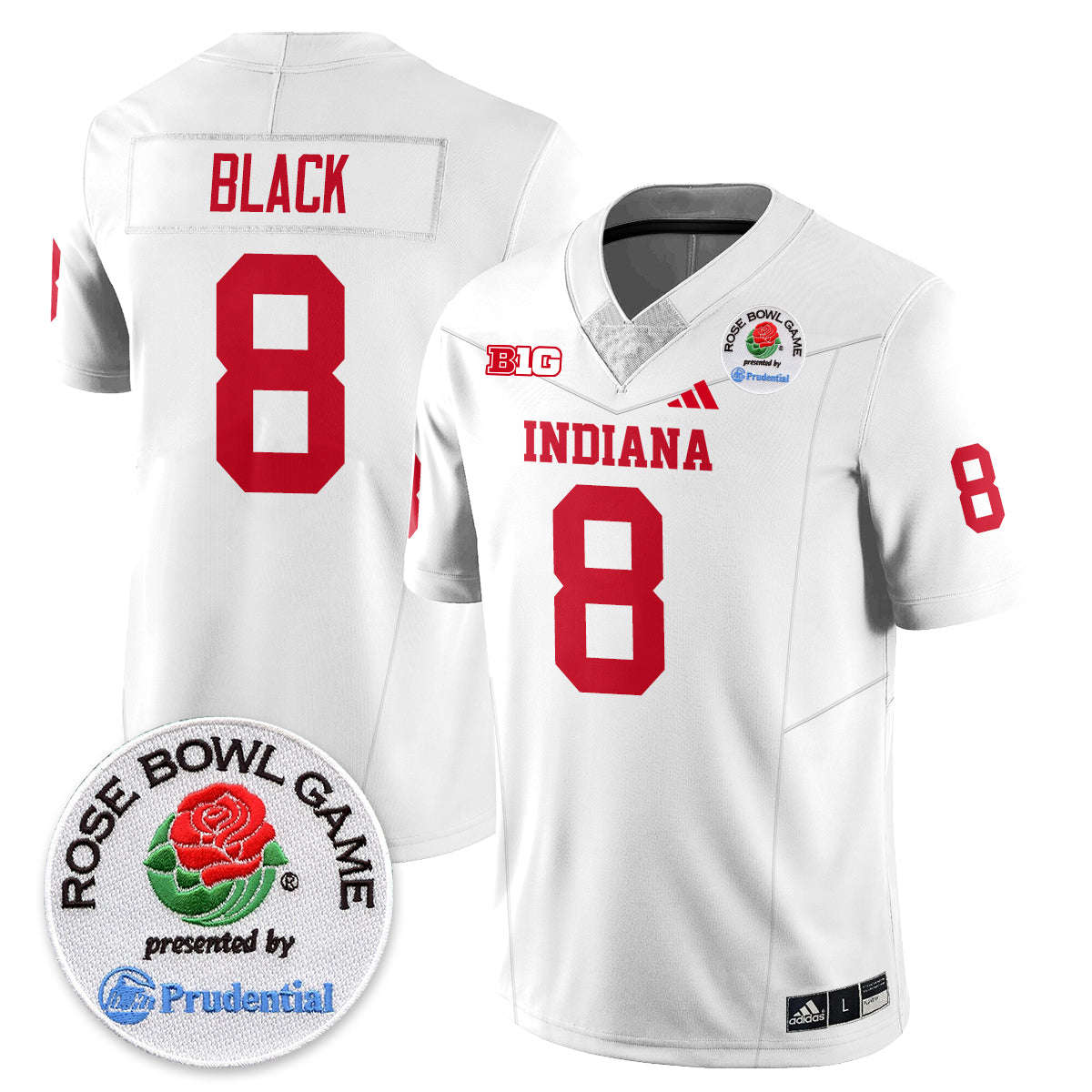 Indiana Hoosiers Vapor Limited Football Jersey - Rose Bowl - All Stitched