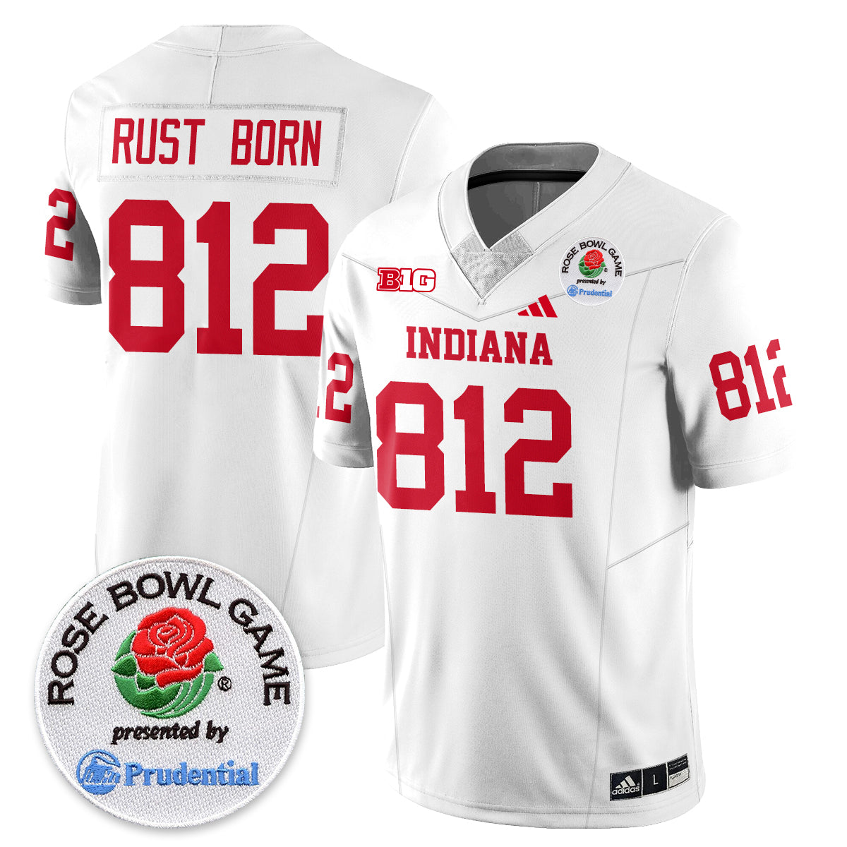 Indiana Hoosiers Vapor Limited Football Jersey - Rose Bowl - All Stitched