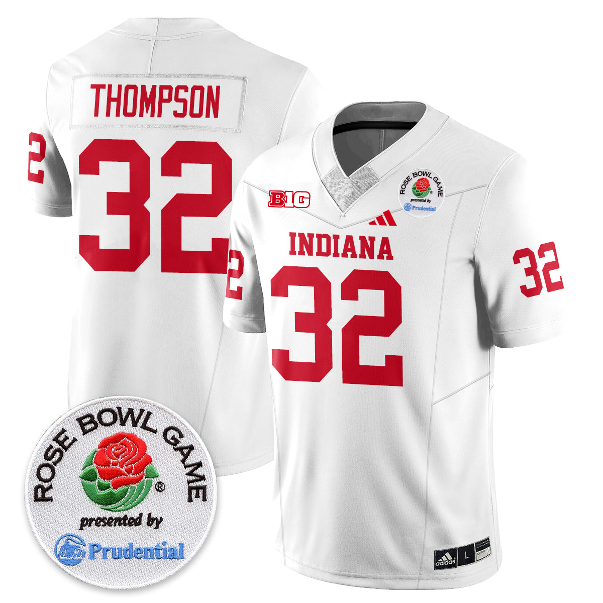 Indiana Hoosiers Vapor Limited Football Jersey - Rose Bowl - All Stitched