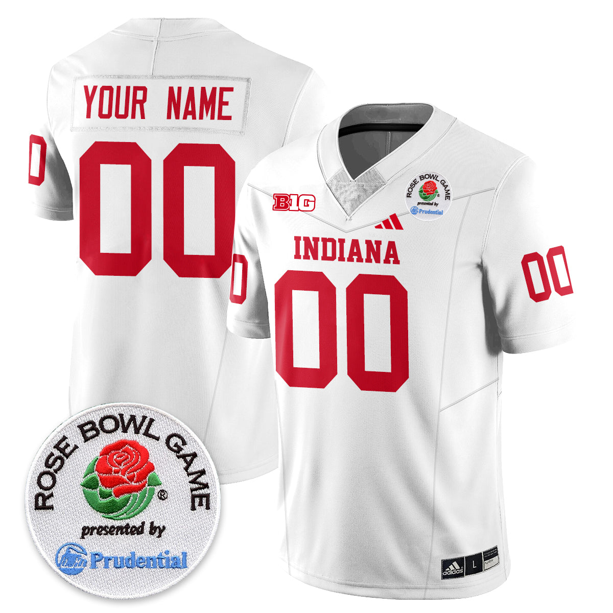 Indiana Hoosiers Vapor Limited Football Jersey - Rose Bowl - All Stitched