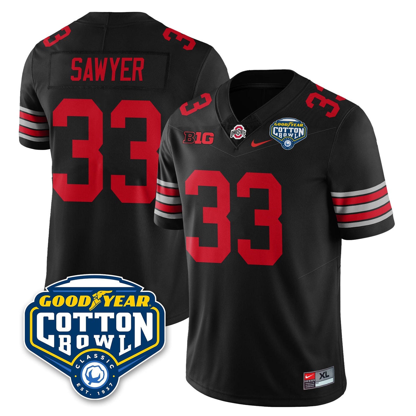 OSU Football Vapor Limited Jersey - Cotton Bowl