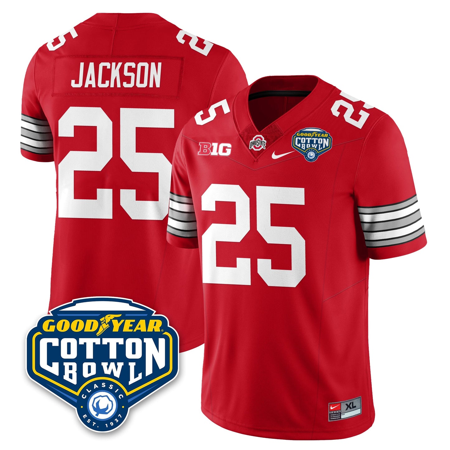 OSU Football Vapor Limited Jersey - Cotton Bowl