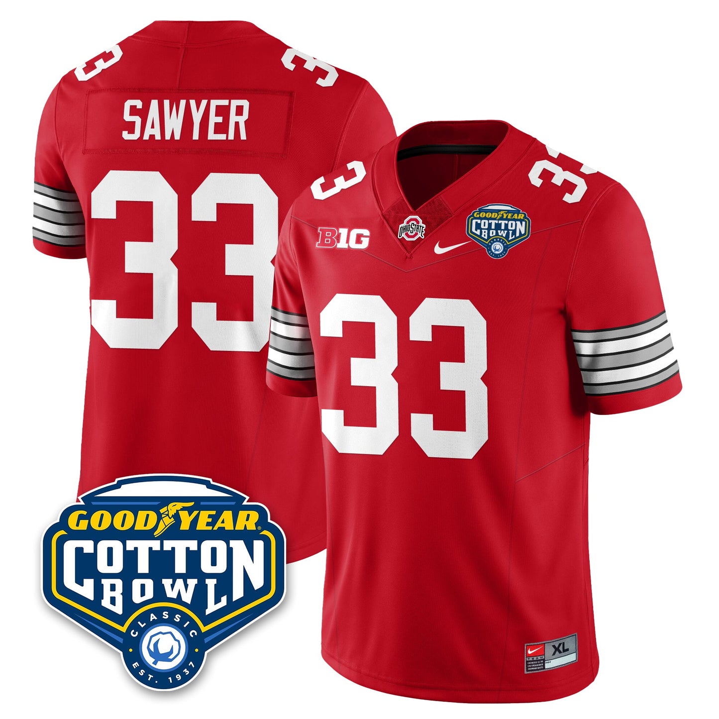 OSU Football Vapor Limited Jersey - Cotton Bowl