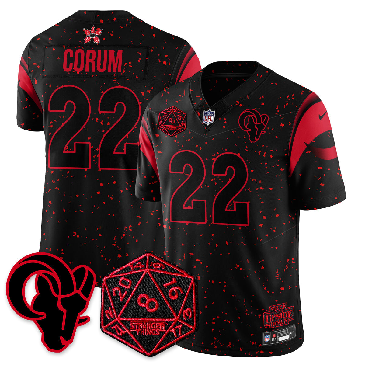 LAR Stranger Things Vapor Limited Jersey V2 - All Stitched