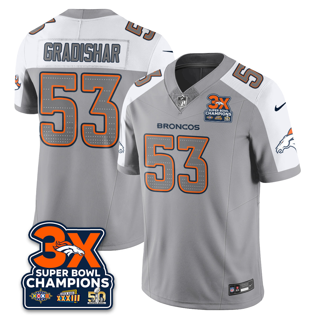 DEN Atmosphere Vapor Limited Jersey - All Stitched