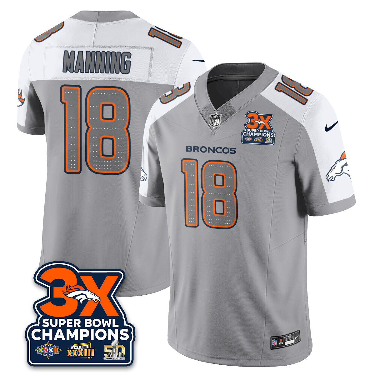 DEN Atmosphere Vapor Limited Jersey - All Stitched