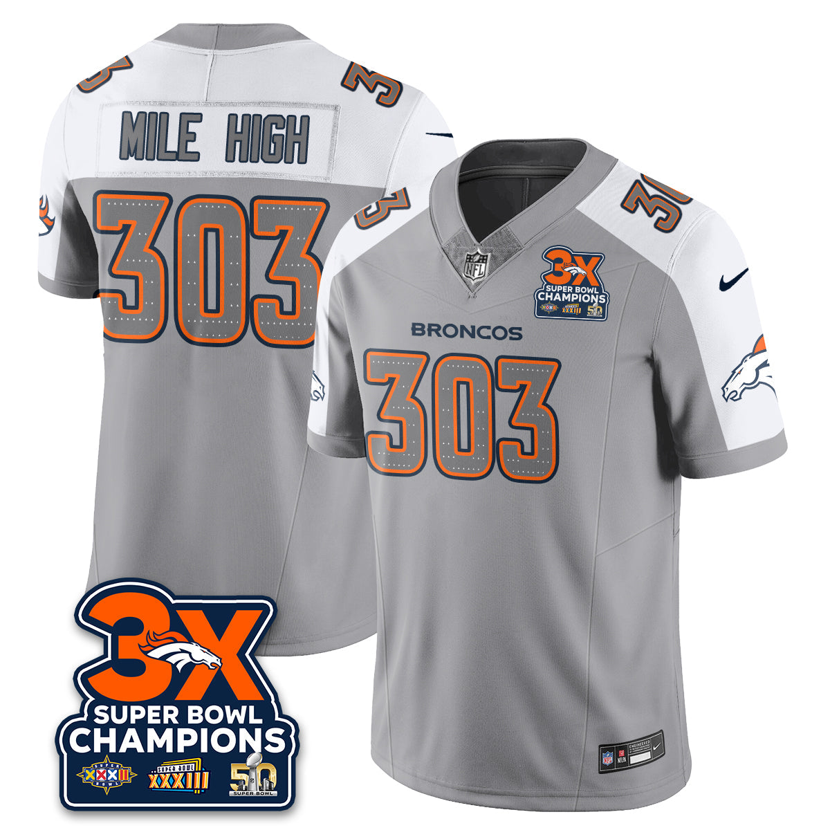 DEN Atmosphere Vapor Limited Jersey - All Stitched