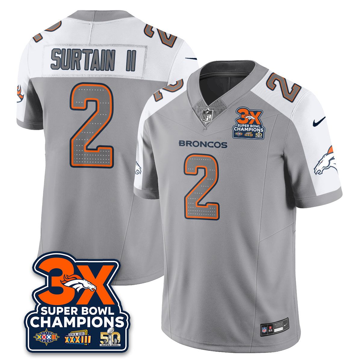 DEN Atmosphere Vapor Limited Jersey - All Stitched