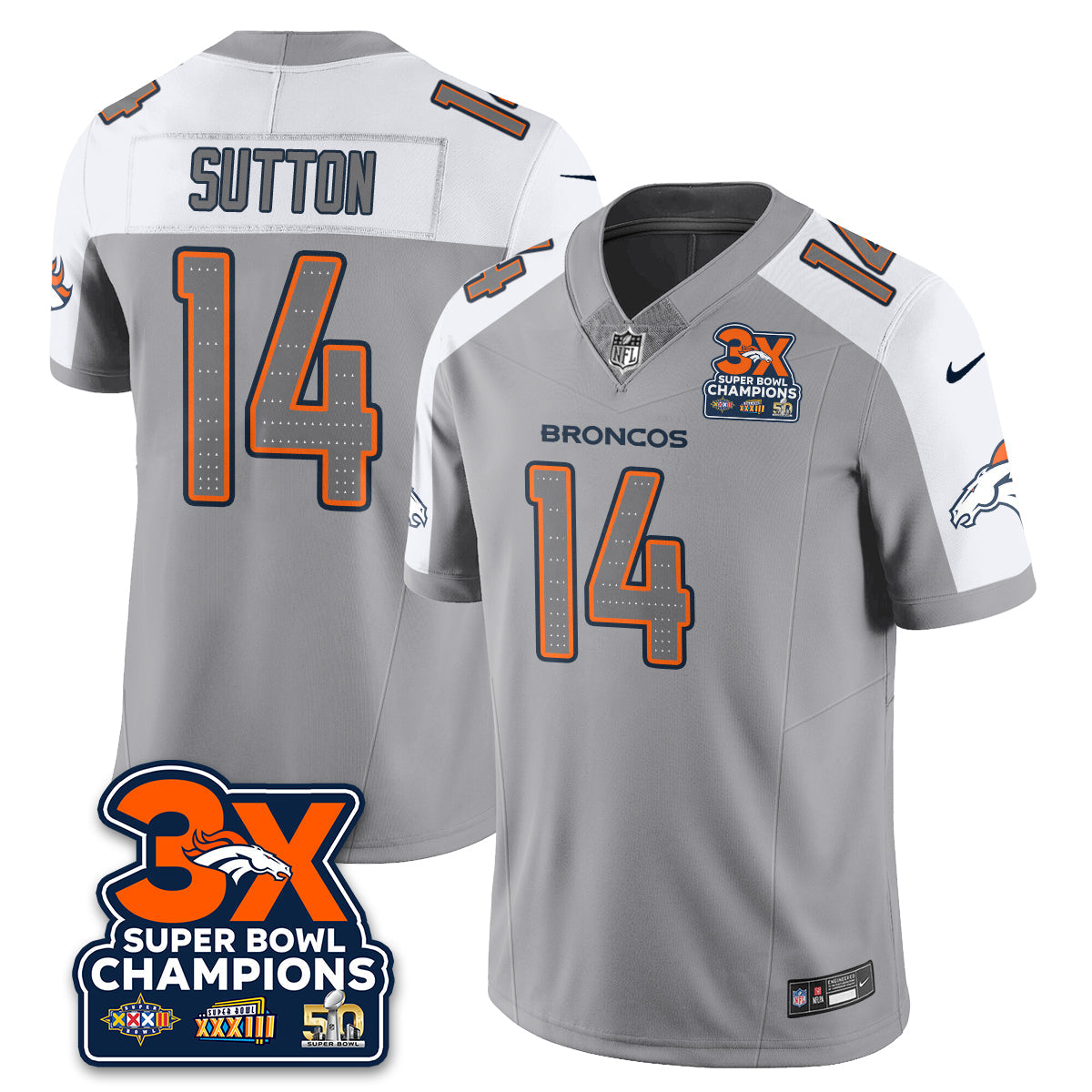 DEN Atmosphere Vapor Limited Jersey - All Stitched