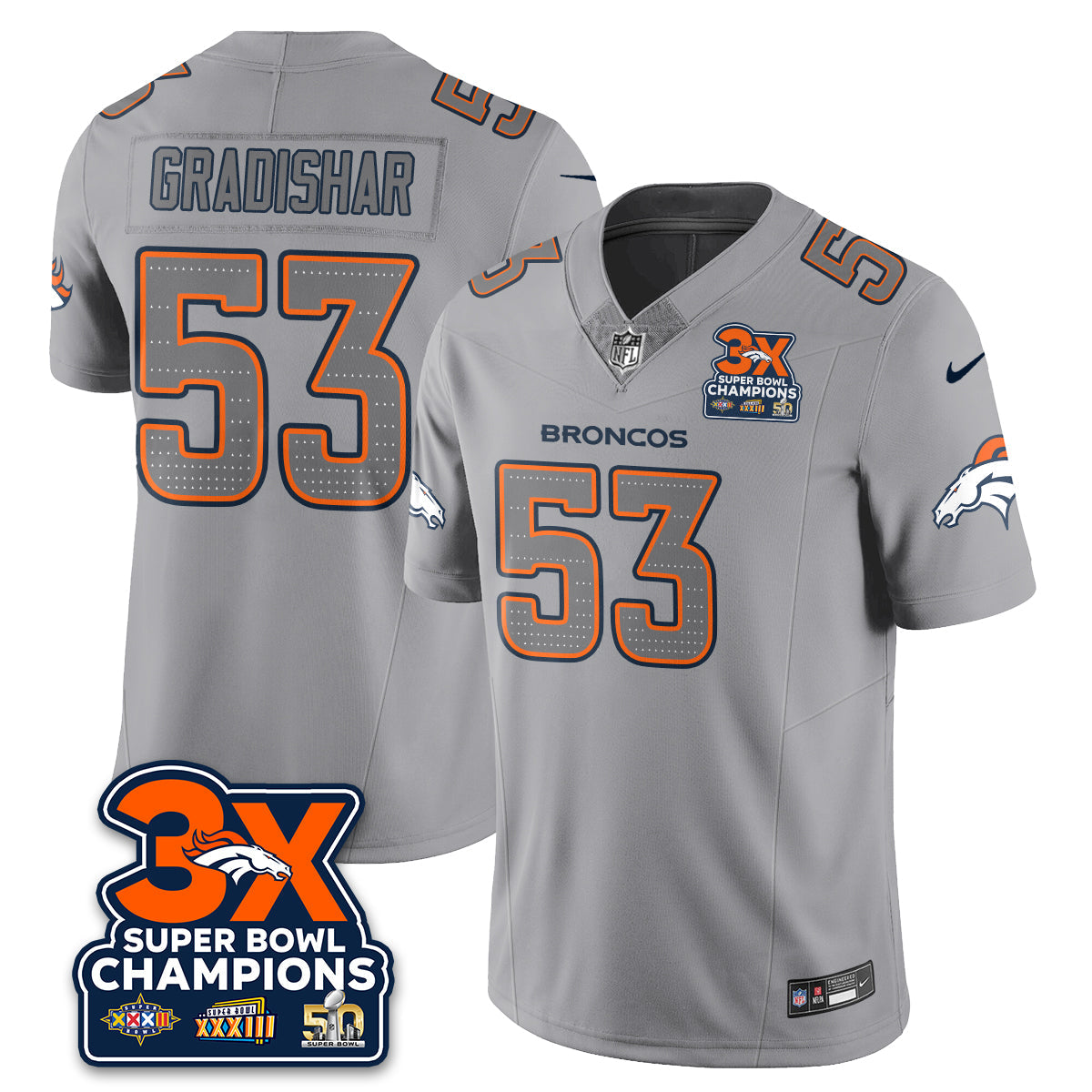 DEN Atmosphere Vapor Limited Jersey - All Stitched