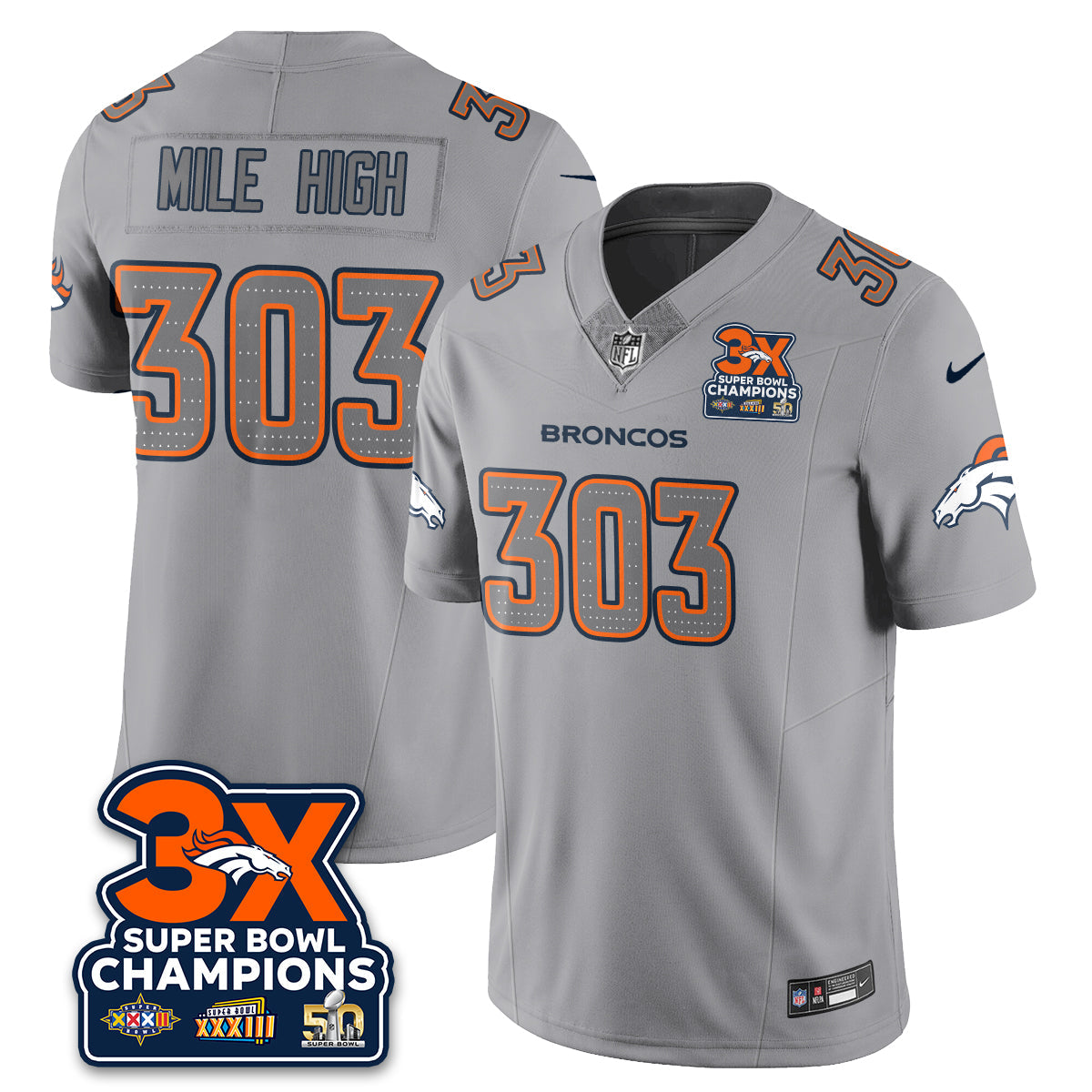 DEN Atmosphere Vapor Limited Jersey - All Stitched