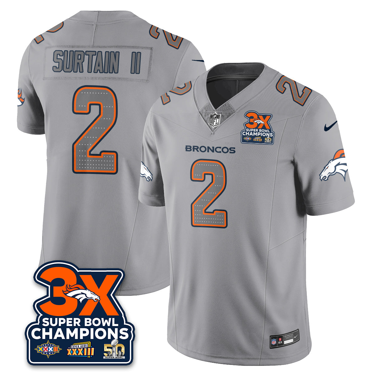 DEN Atmosphere Vapor Limited Jersey - All Stitched