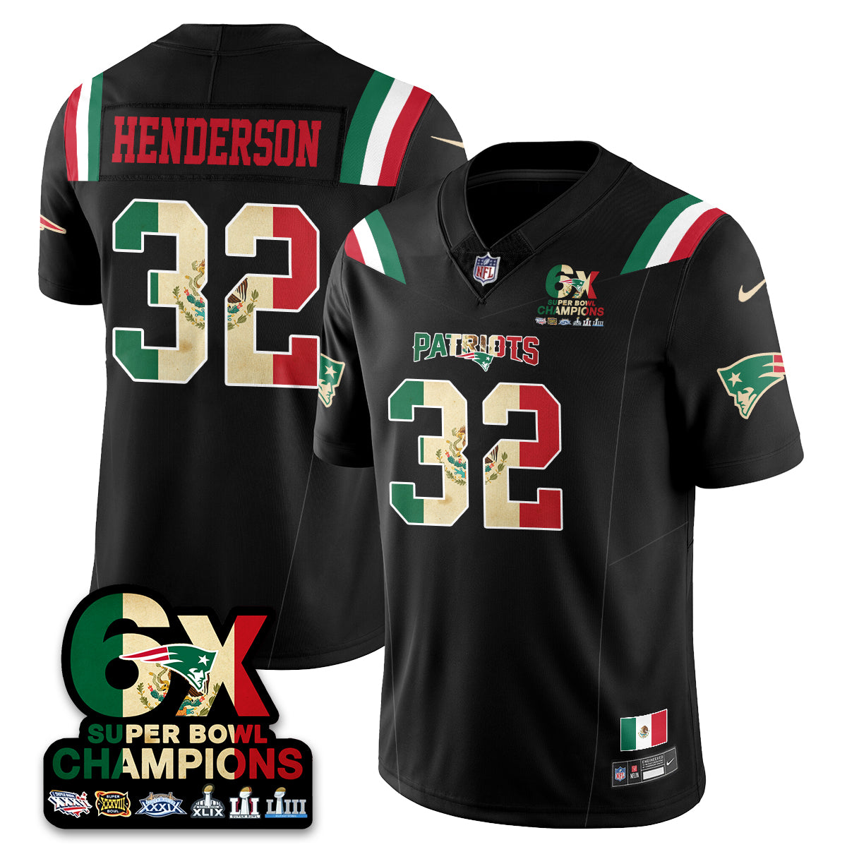 NE Mexico Vapor Limited Jersey - All Stitched