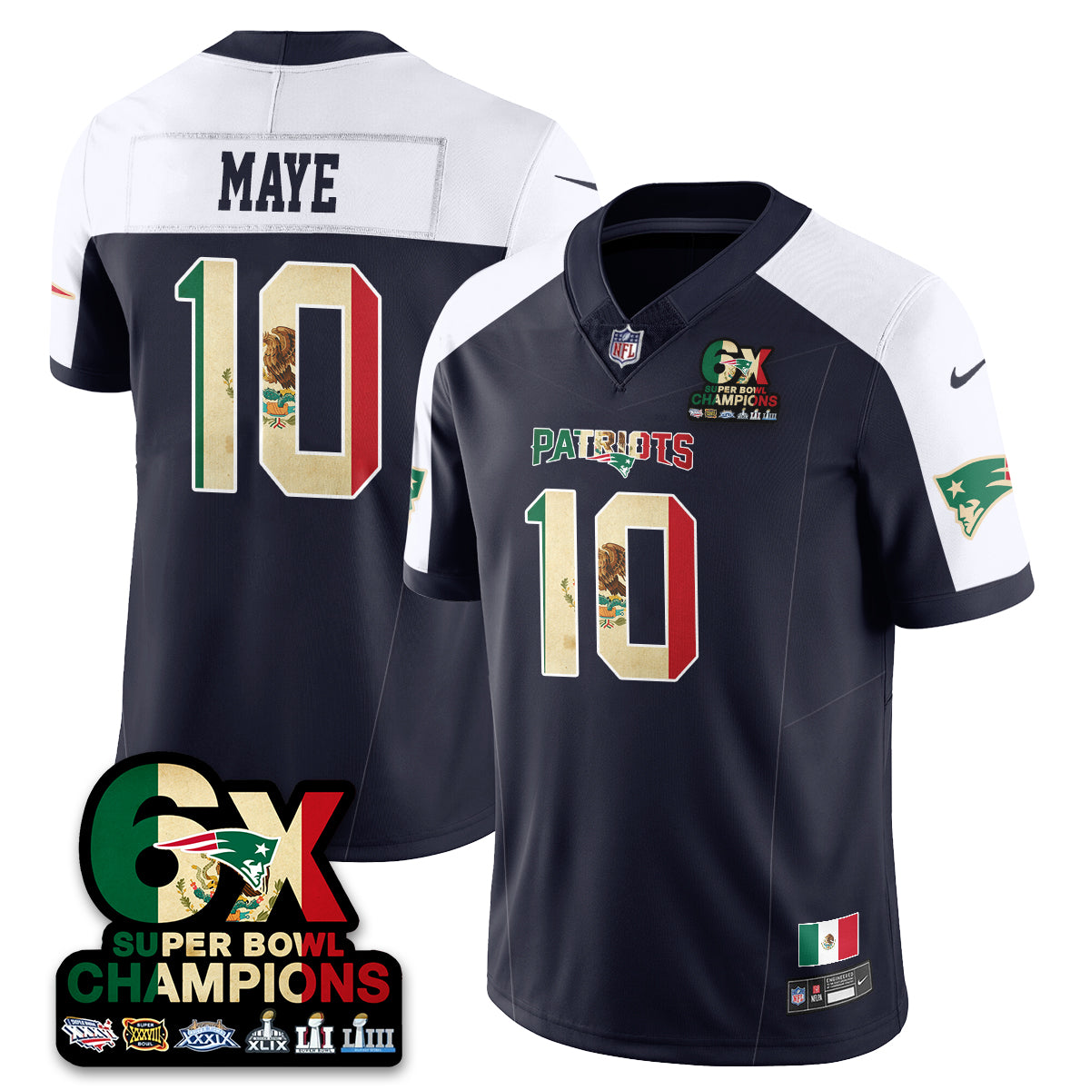NE Mexico Vapor Limited Jersey - All Stitched
